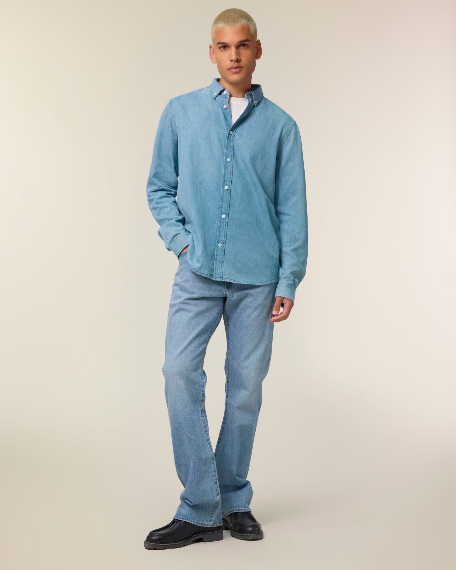 Stanley Denim Shirt STWM967 – Light Wash